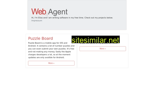 Webagent similar sites
