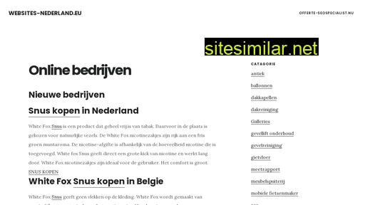 Websites-nederland similar sites