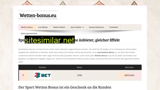 wetten-bonus.eu alternative sites