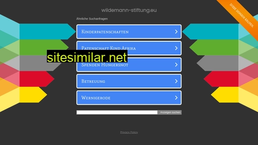 wildemann-stiftung.eu alternative sites