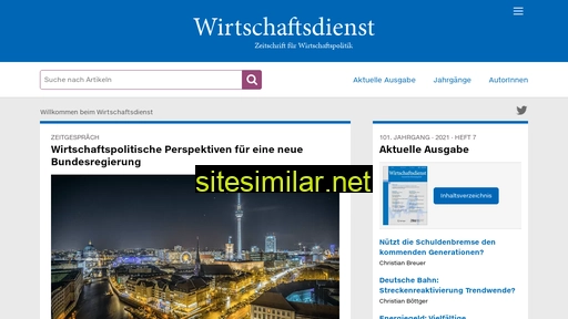 wirtschaftsdienst.eu alternative sites