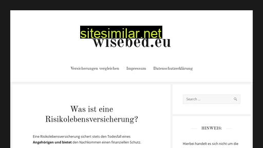 wisebed.eu alternative sites