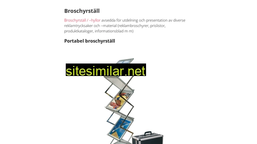 broschyrställ.eu alternative sites