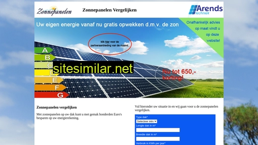 zonnepanelenvergelijken.eu alternative sites