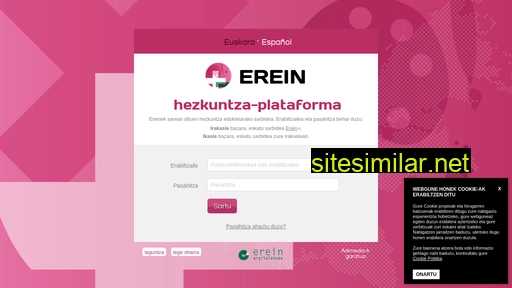 hezkuntza.erein.eus alternative sites