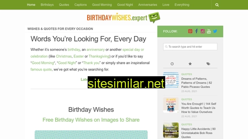 birthdaywishes.expert alternative sites