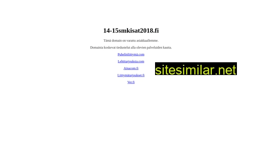 14-15smkisat2018.fi alternative sites