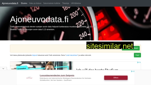 ajoneuvodata.fi alternative sites