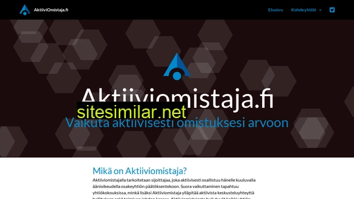 aktiiviomistaja.fi alternative sites