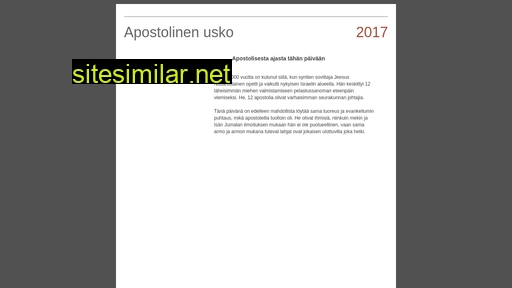 apostolinenusko.fi alternative sites