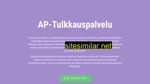 ap-tulkkauspalvelu.fi alternative sites