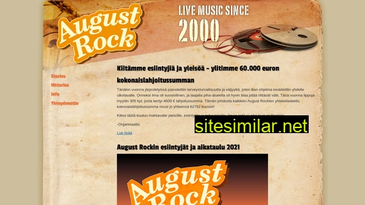 augustrock.fi alternative sites