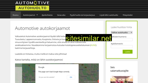 automotiveautohuolto.fi alternative sites