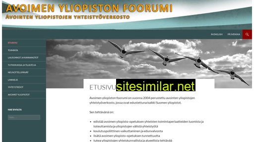 avoimenfoorumi.fi alternative sites