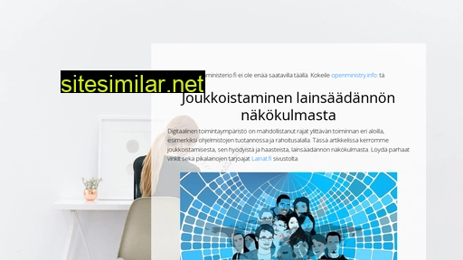 avoinministerio.fi alternative sites