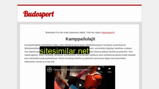 budosport.fi alternative sites