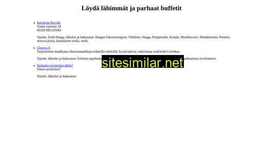 buffetit.fi alternative sites