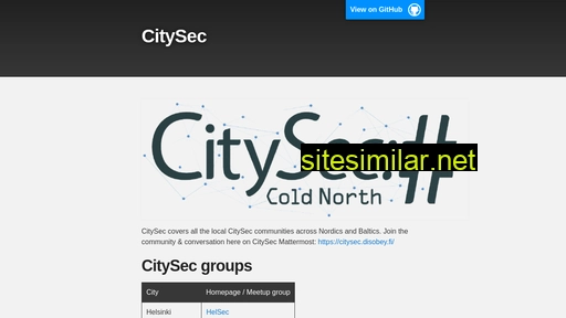 Citysec similar sites