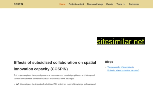 Cospin similar sites