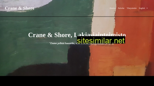 craneshore.fi alternative sites