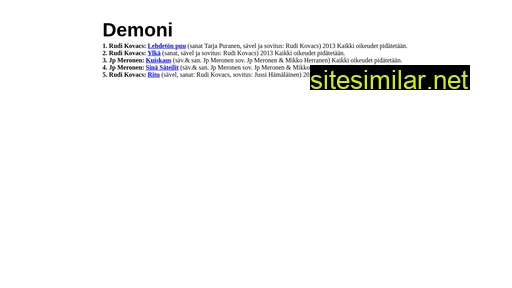 demoni.fi alternative sites