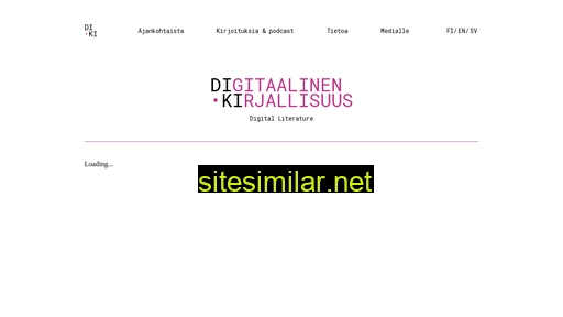 digitaalinenkirjallisuus.fi alternative sites