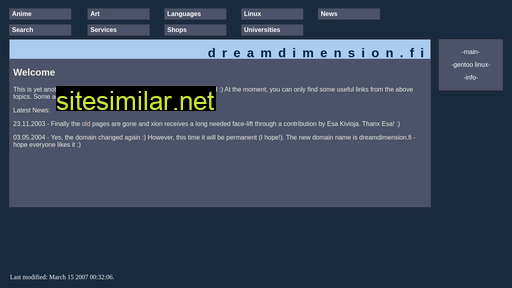 dreamdimension.fi alternative sites
