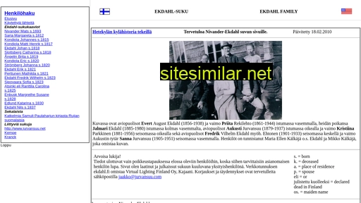 ekdahl.fi alternative sites