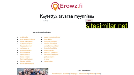 erowz.fi alternative sites