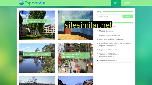 espoo550.fi alternative sites