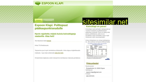espoonklapi.fi alternative sites