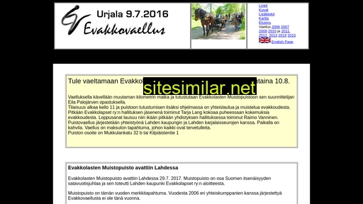 evakkovaellus.fi alternative sites