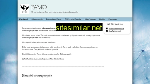 famo-kosmetiikka.fi alternative sites
