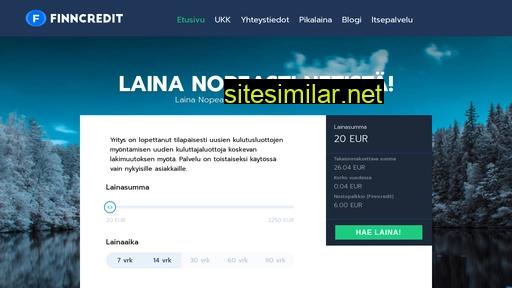 Finncredit similar sites