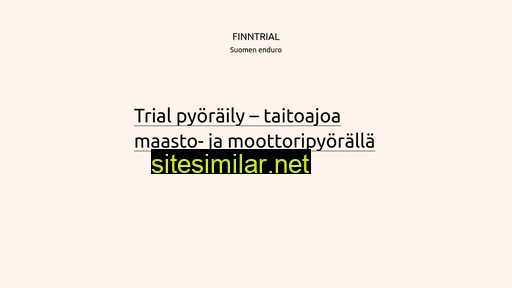 finntrial.fi alternative sites