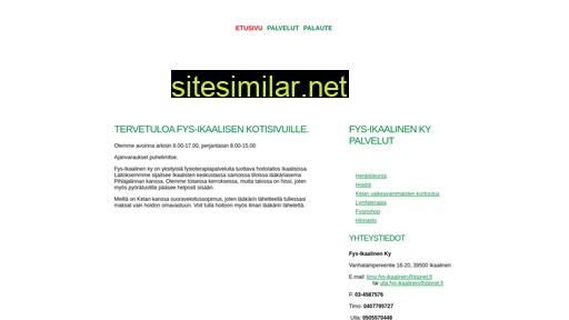 fys-ikaalinen.fi alternative sites