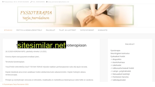 fysioterapiatarjaparviainen.fi alternative sites