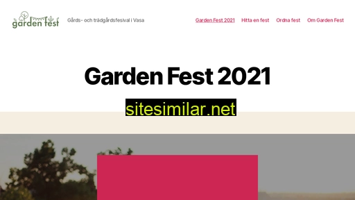 gardenfest.fi alternative sites