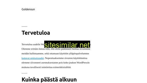 goldensun.fi alternative sites