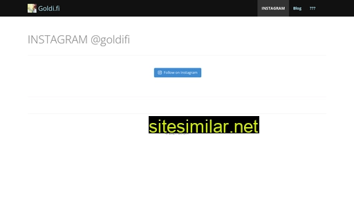 goldi.fi alternative sites