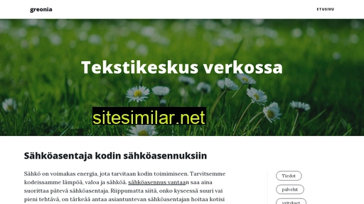 greonia.fi alternative sites