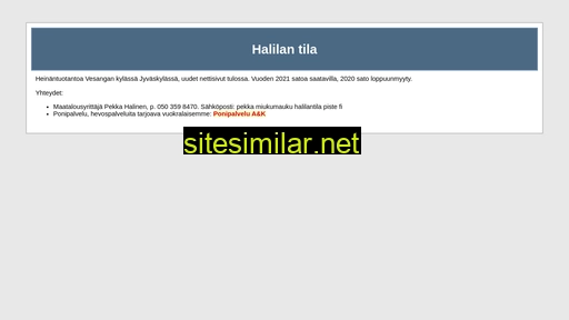 halilantila.fi alternative sites