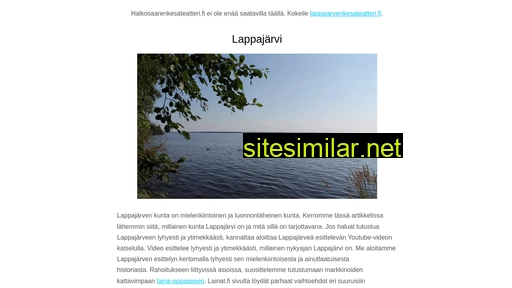 halkosaarenkesateatteri.fi alternative sites