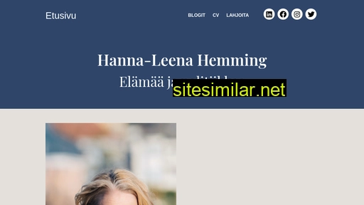 hannaleenahemming.fi alternative sites
