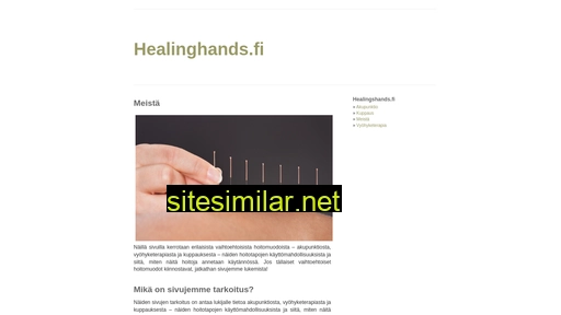 healinghands.fi alternative sites
