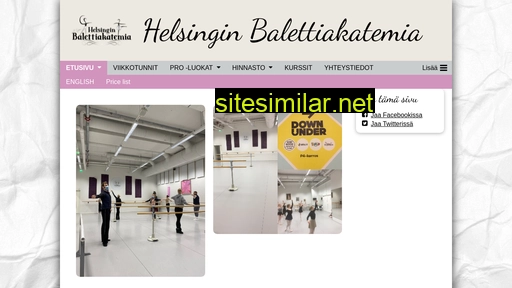 Helsinginbalettiakatemia similar sites