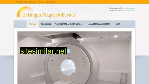 Helsinginmagneettikuvaus similar sites