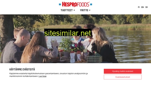 hesprofoods.fi alternative sites