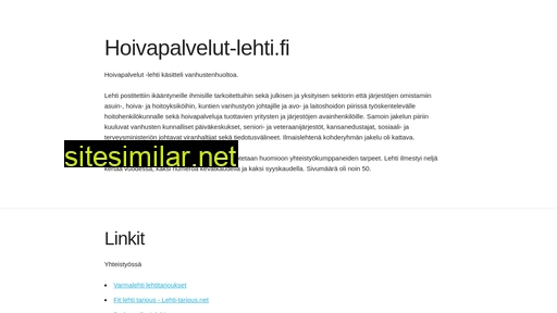 hoivapalvelut-lehti.fi alternative sites
