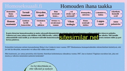 homoseksuaali.fi alternative sites